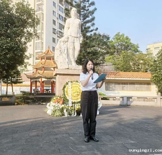 简篇-“清明祭英烈，红色永传承”——伟德公司官网地址赴刘秋菊纪念园开展清明祭扫活动